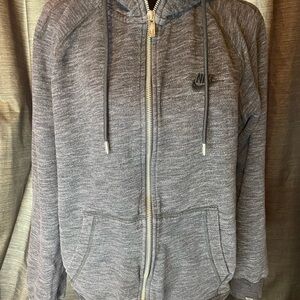 Nike Men's Charcoal Zip-Up Sweater